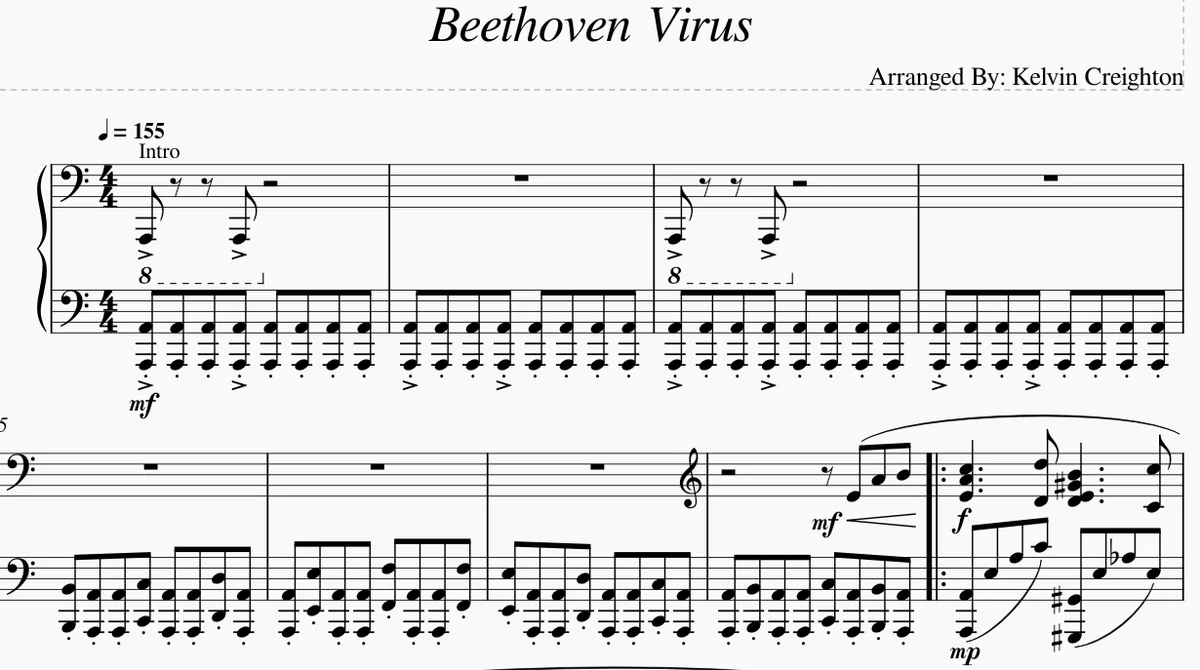 Beethoven Virus arrangement